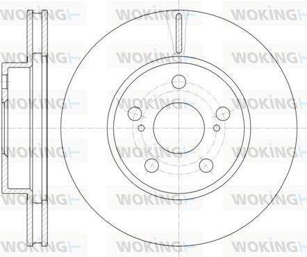 Woking D61250.10 - Brake Disc autospares.lv