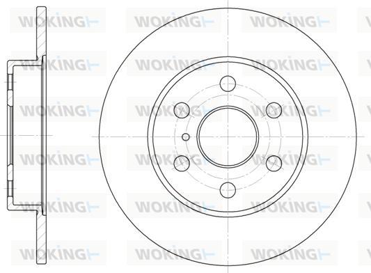 Woking D61258.00 - Brake Disc autospares.lv