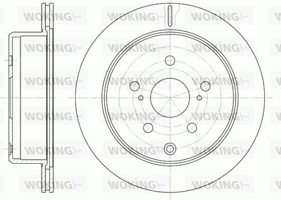 Woking D61253.10 - Brake Disc autospares.lv