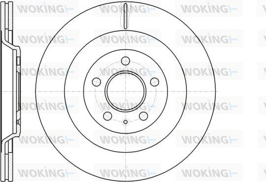 Woking D61267.10 - Brake Disc autospares.lv