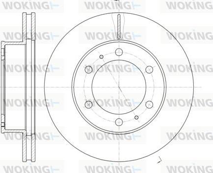 Woking D61205.10 - Brake Disc autospares.lv