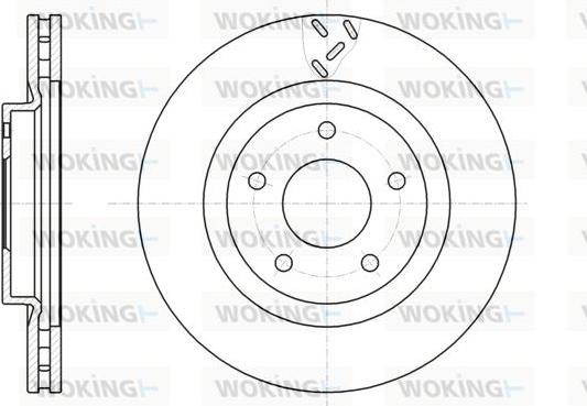 Woking D61200.10 - Brake Disc autospares.lv