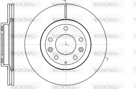 Woking D61215.10 - Brake Disc autospares.lv