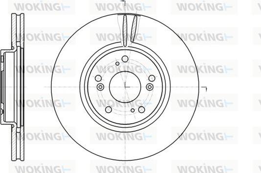 Woking D61218.10 - Brake Disc autospares.lv