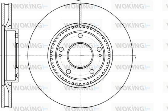 Woking D61217.10 - Brake Disc autospares.lv