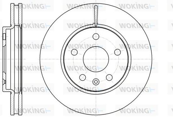 Woking D61285.10 - Brake Disc autospares.lv