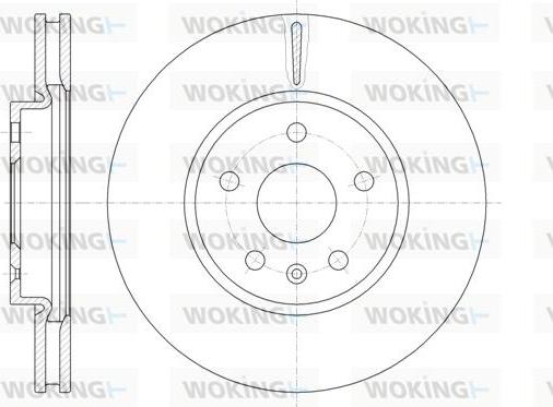 Woking D61286.10 - Brake Disc autospares.lv