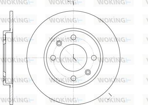 Woking D6128.00 - Brake Disc autospares.lv