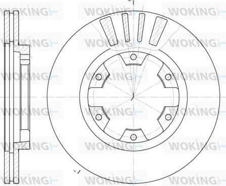 Woking D61239.10 - Brake Disc autospares.lv