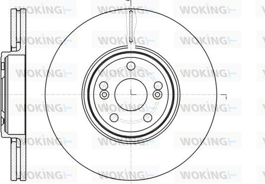Woking D61234.10 - Brake Disc autospares.lv