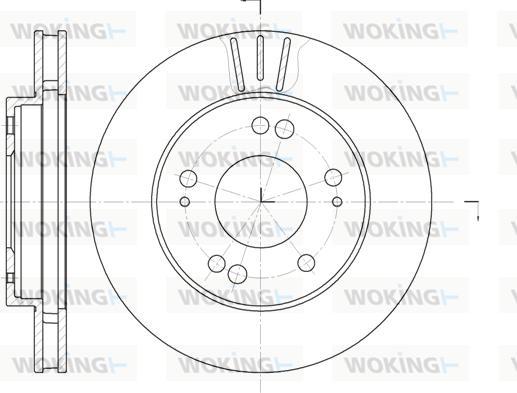 Woking D61220.10 - Brake Disc autospares.lv