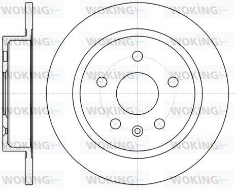 Woking D61279.00 - Brake Disc autospares.lv