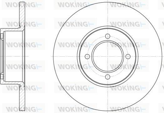 Woking D6127.00 - Brake Disc autospares.lv