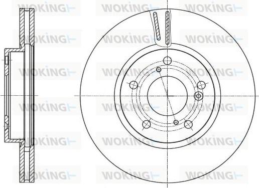 Woking D61755.10 - Brake Disc autospares.lv