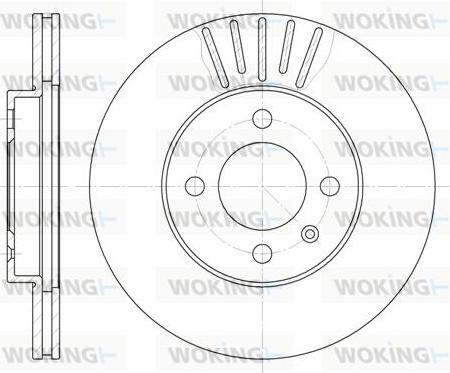 Woking D6175.10 - Brake Disc autospares.lv