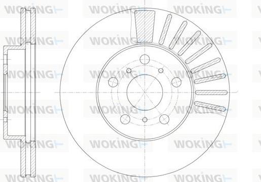 Woking D6170.10 - Brake Disc autospares.lv