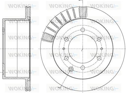 Woking D61713.10 - Brake Disc autospares.lv