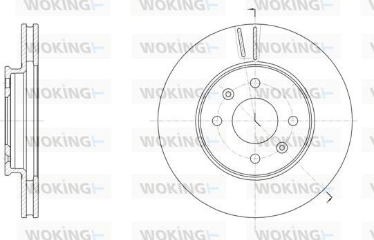 Woking D61784.10 - Brake Disc autospares.lv