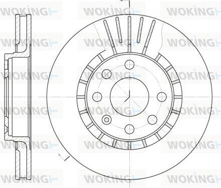 Woking D6178.10 - Brake Disc autospares.lv