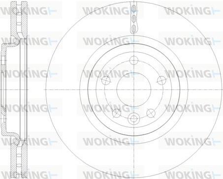 Woking D61782.10 - Brake Disc autospares.lv