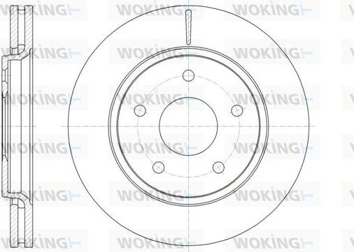 Woking D61724.10 - Brake Disc autospares.lv