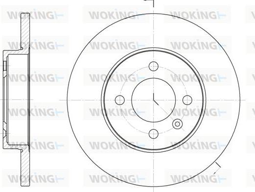 Woking D6172.00 - Brake Disc autospares.lv