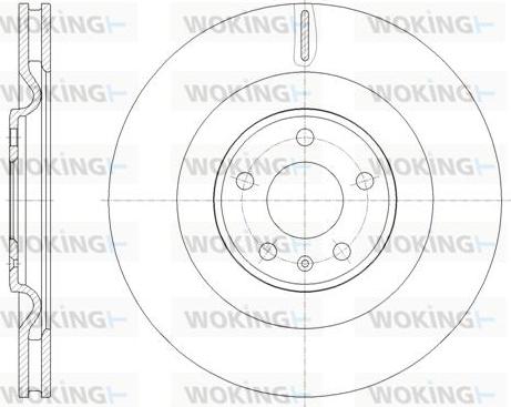 Woking D61775.10 - Brake Disc autospares.lv