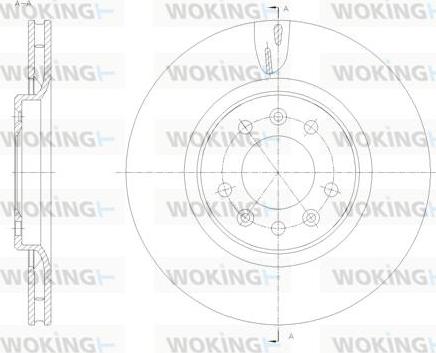 Woking D61776.10 - Brake Disc autospares.lv