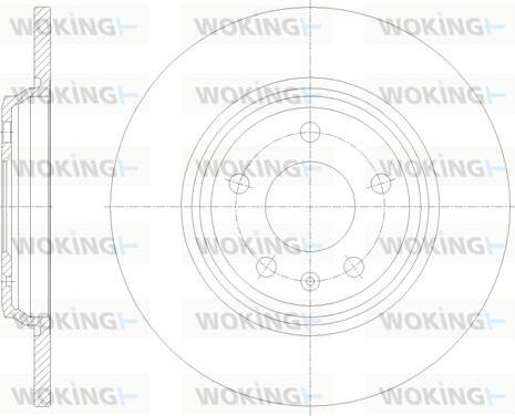 Woking D61771.00 - Brake Disc autospares.lv