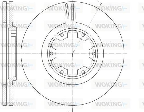 Woking D6899.10 - Brake Disc autospares.lv