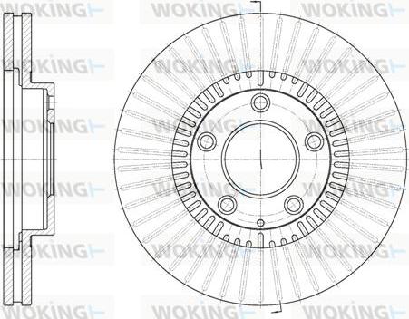 Woking D6898.10 - Brake Disc autospares.lv