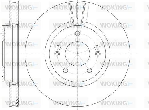 Woking D6897.10 - Brake Disc autospares.lv