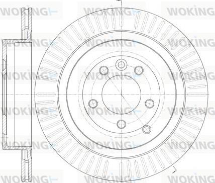 Woking D6849.10 - Brake Disc autospares.lv