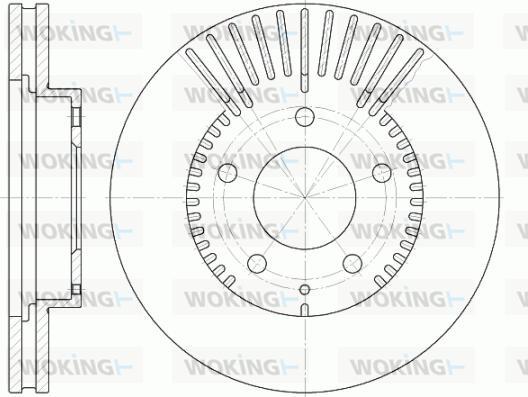 Woking D6840.10 - Brake Disc autospares.lv