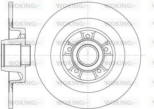 Woking D6848.00 - Brake Disc autospares.lv