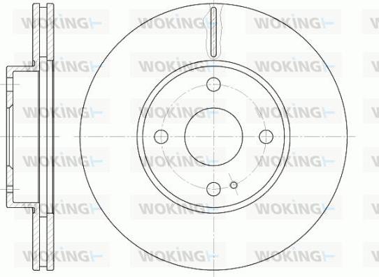 Woking D6843.10 - Brake Disc autospares.lv