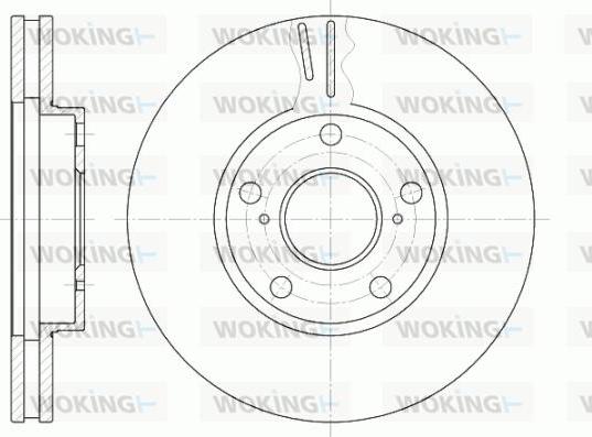 Woking D6842.10 - Brake Disc autospares.lv