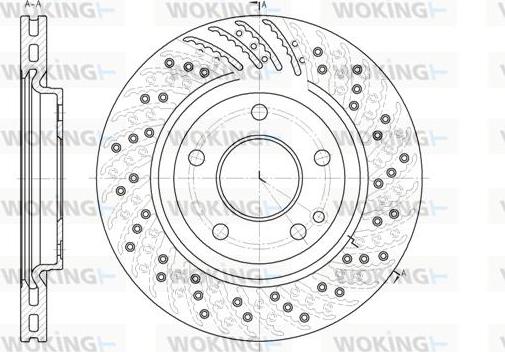 Woking D6859.10 - Brake Disc autospares.lv