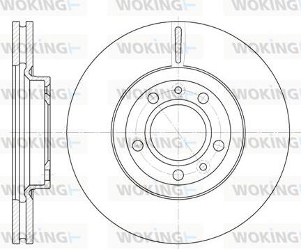 Woking D6869.10 - Brake Disc autospares.lv