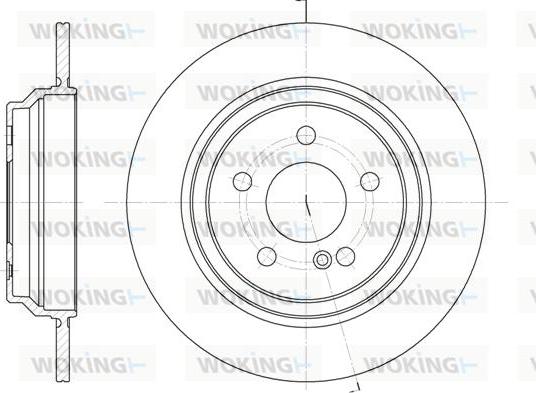 Woking D6864.00 - Brake Disc autospares.lv