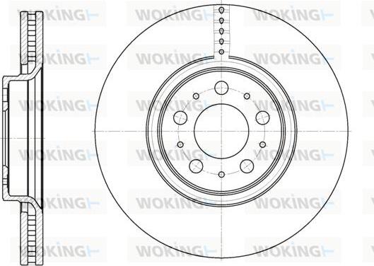 Woking D6866.10 - Brake Disc autospares.lv