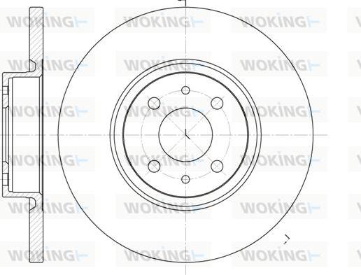 Woking D6860.00 - Brake Disc autospares.lv