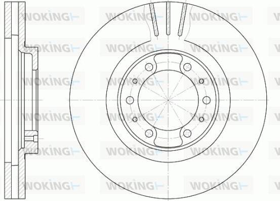 Woking D6868.10 - Brake Disc autospares.lv