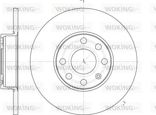 Woking D6800.00 - Brake Disc autospares.lv