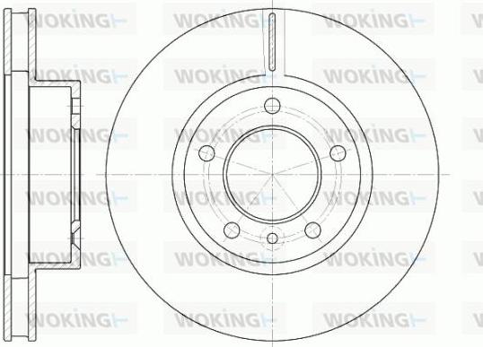 Woking D6802.10 - Brake Disc autospares.lv