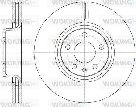 Woking D6807.10 - Brake Disc autospares.lv