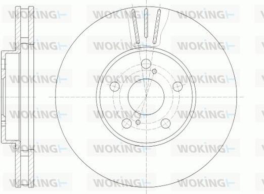 Woking D6819.10 - Brake Disc autospares.lv