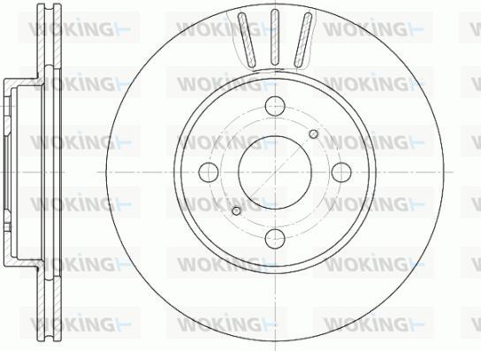 Woking D6814.10 - Brake Disc autospares.lv