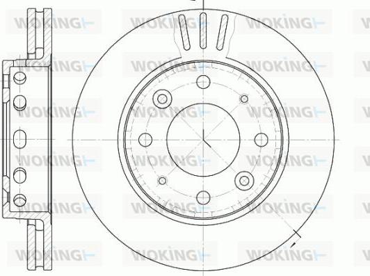 Woking D6815.10 - Brake Disc autospares.lv