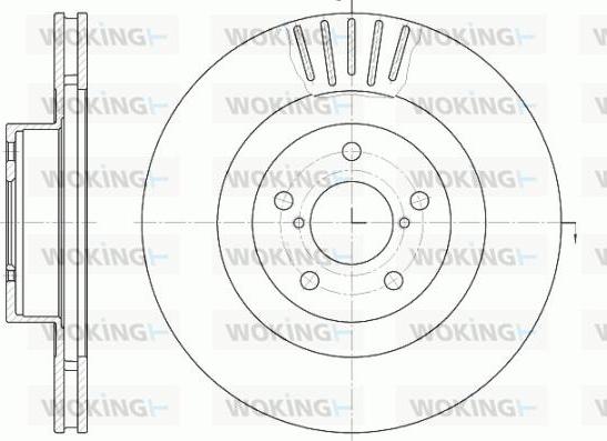 Woking D6816.10 - Brake Disc autospares.lv